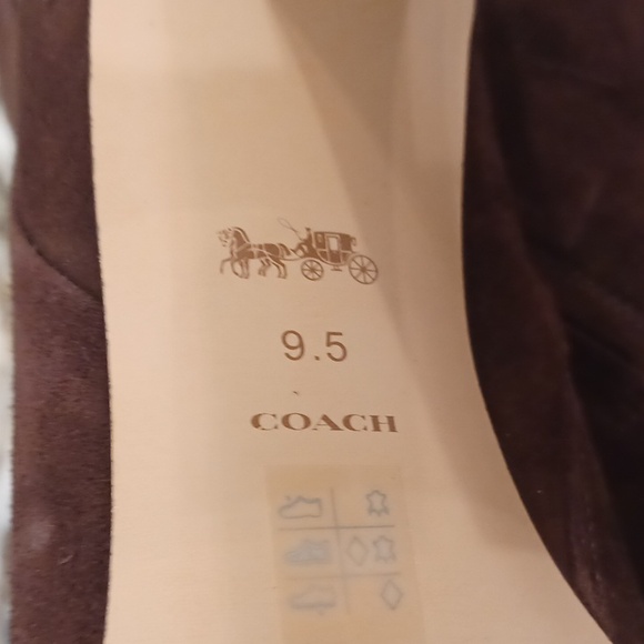 NEW Coach Carter Brown "Maple" Suede Pointed Toe High Heel Bootie - Picture 15 of 16